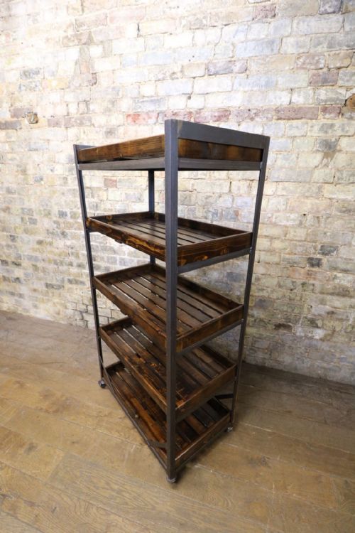 Iron and Pine Bread Trolley