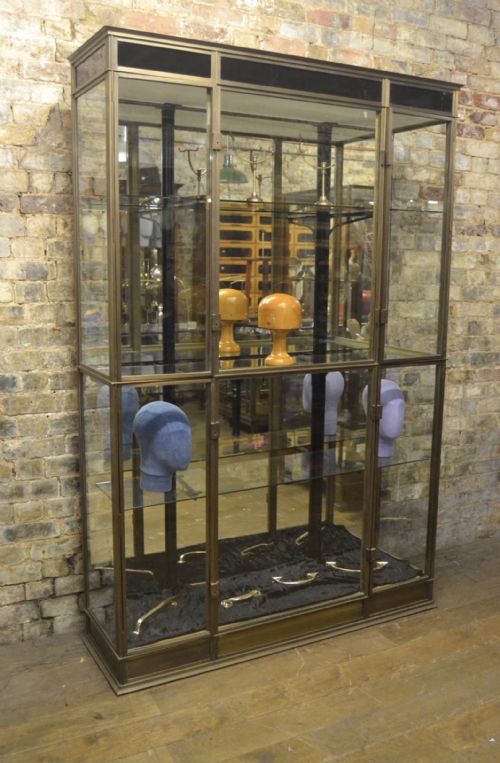 Bronze 1930s Shop Display Cabinet