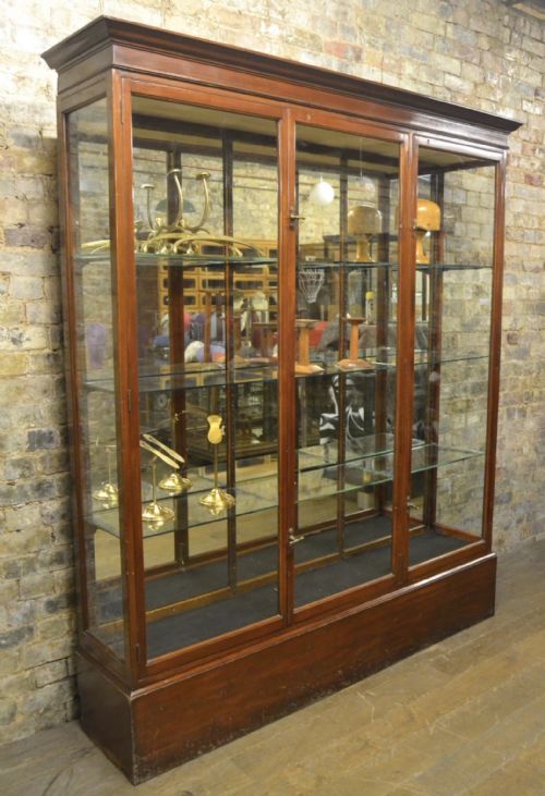 Victorian Mahogany Shop Display Cabinet