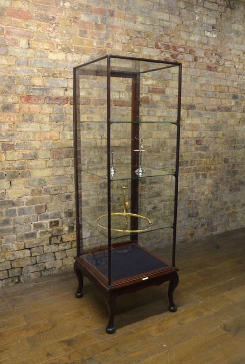 1920s Mahogany Shop Display Cabinet