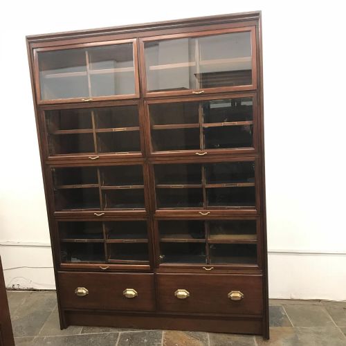 Mahogany Haberdashery Flip Up Cabinet