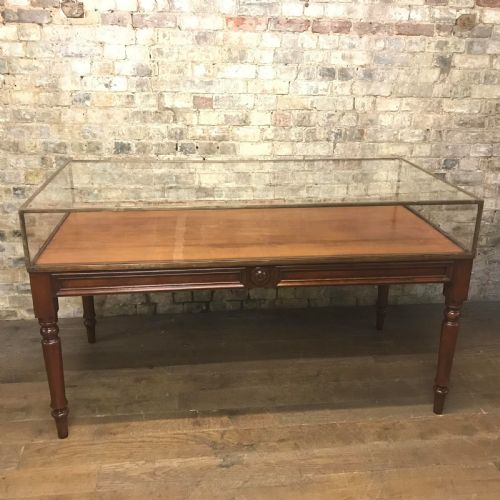 Antique Brass Shop Jewellery Cabinet on Legs