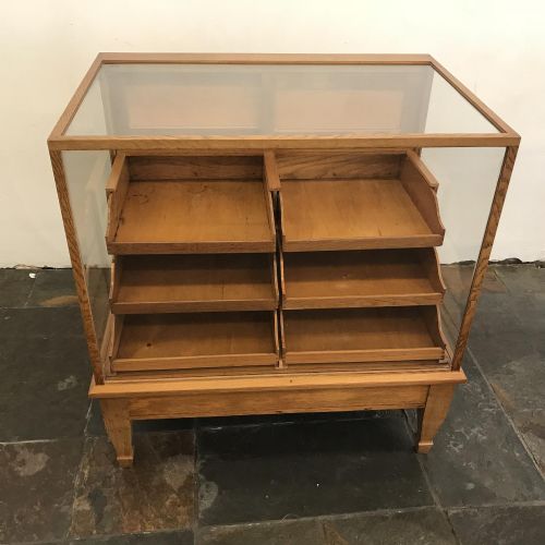 Small Oak Haberdashery Counter