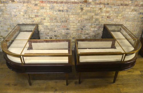 Pair of Asprey's Jewellery Display Shop Cabinets