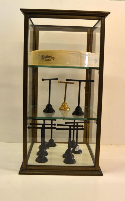 Brass Counter Top Display Cabinet