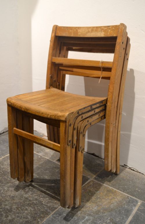 1930s School Stacking Chairs
