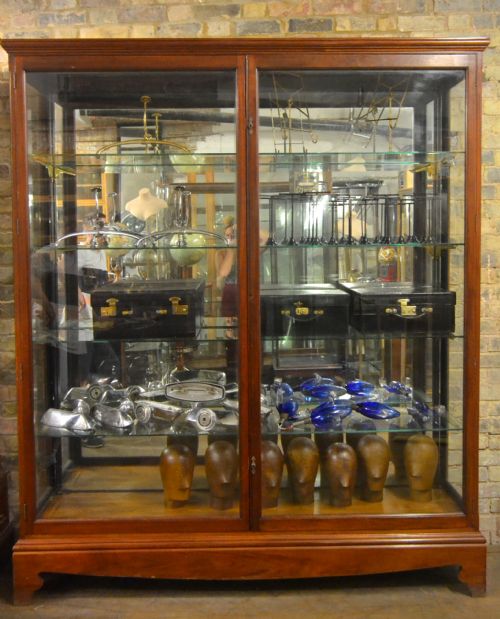 Victorian Mahogany Shop Display Cabinet