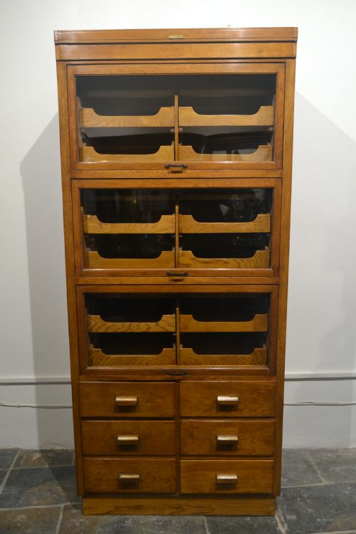 1930s Flip Up Haberdashery Cabinet