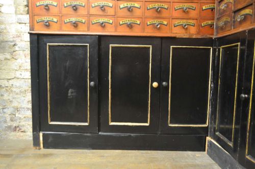fig 1. Antique Chemist Cabinets