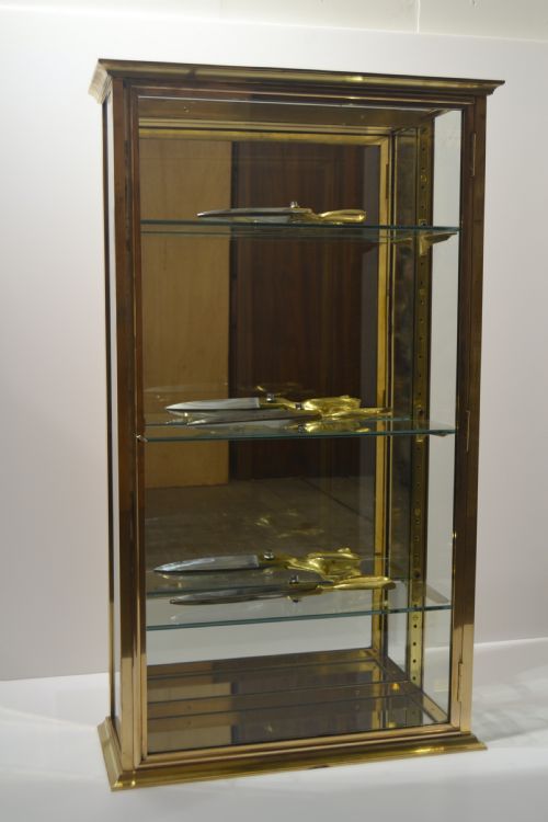 1920 Brass Wall Cabinet