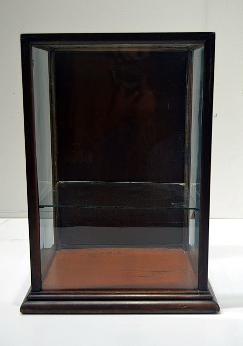 Small Mahogany Counter Top Cabinet