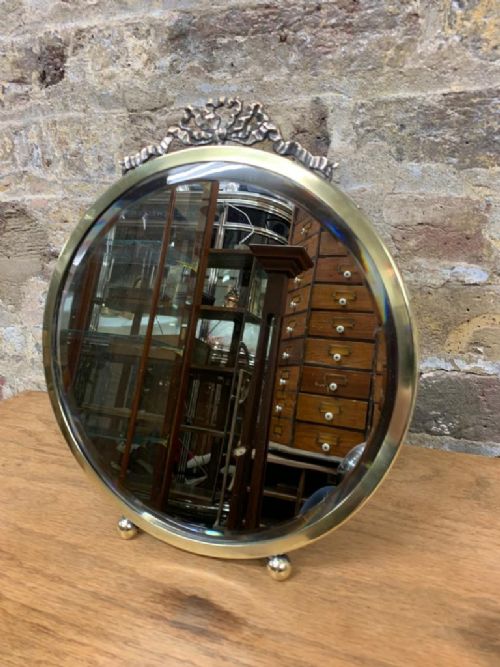 Round Brass Mirror
