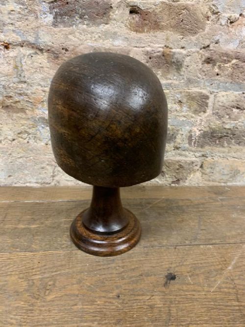 Dark Wooden Hat Block