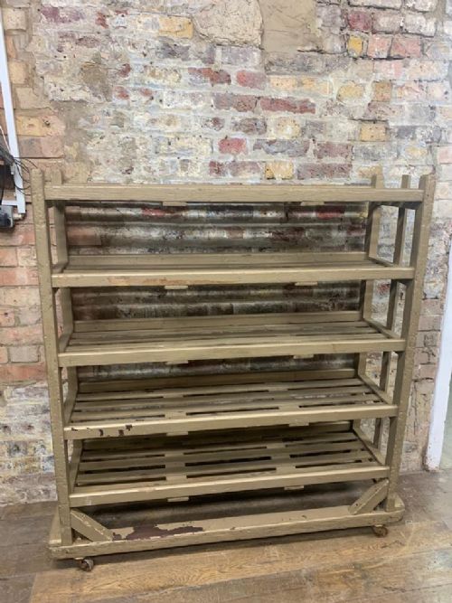 Wooden Shoe Trolley