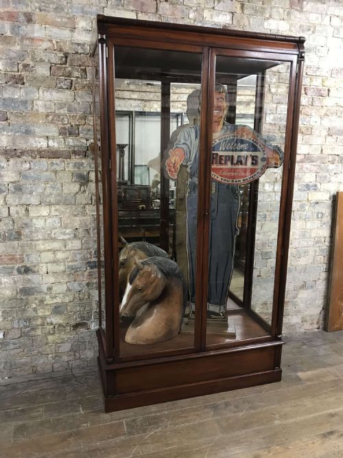 Antique Mahogany Shop Cabinet