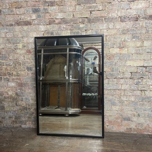 1920 Black- Framed Ebonised Mirror