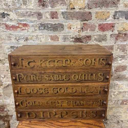 1920s Antique Art Shop Drawers