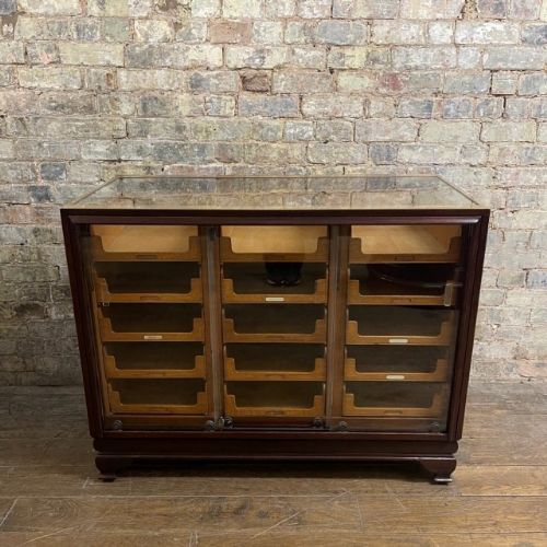 1920s Sliding Door Counter