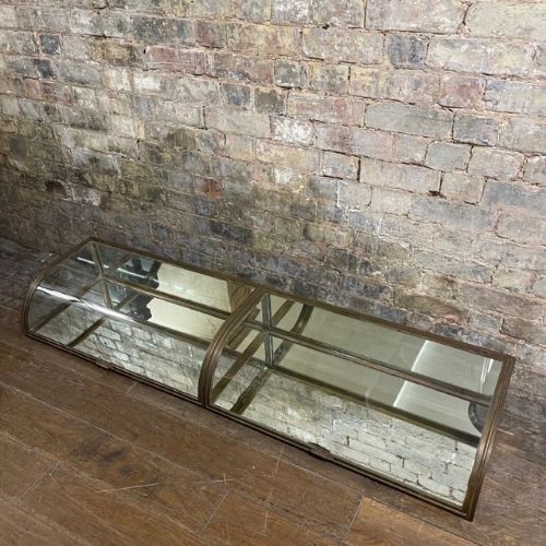 Double French Bow Display Cabinet