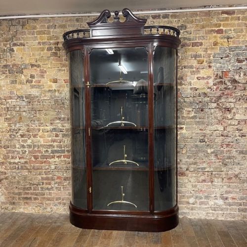 Single Victorian Display Cabinet
