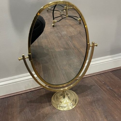 1930s Brass Mirror