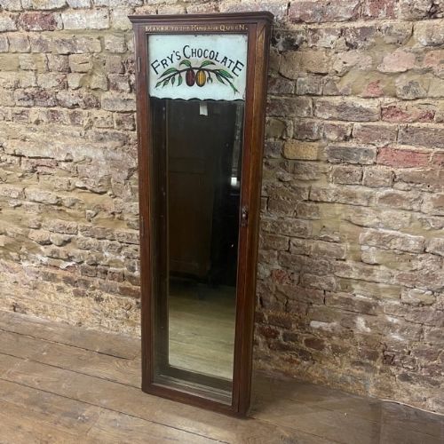 Frys Chocolate Mirrored Display Cabinet