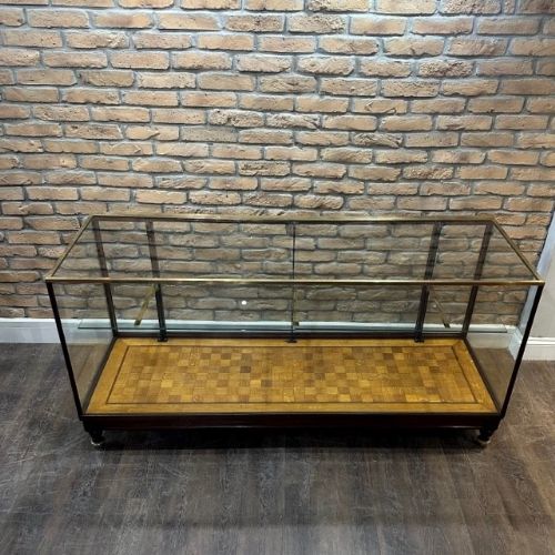 
1920s Bronze Framed Display Counter