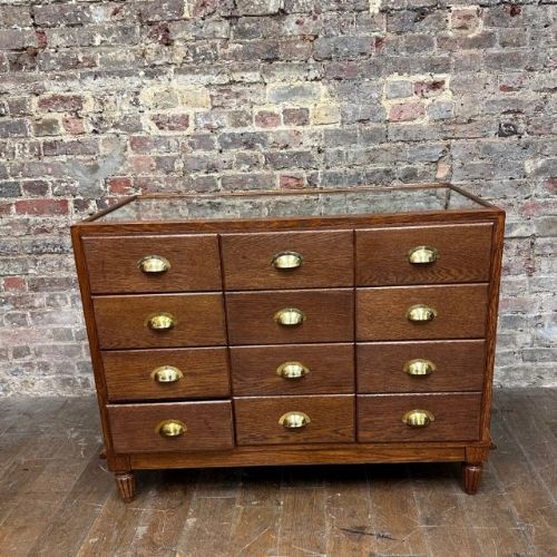 
1920s Oak Drapers Counter