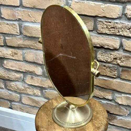 1920s Brass Mirror