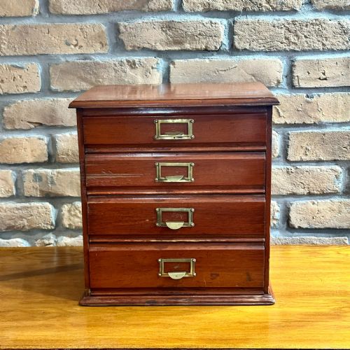 1920s Mahogany Collector Drawers