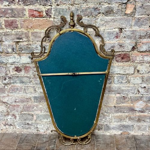 FRENCH BRASS FRAMED MIRROR - ADDITIONAL PHOTO 1