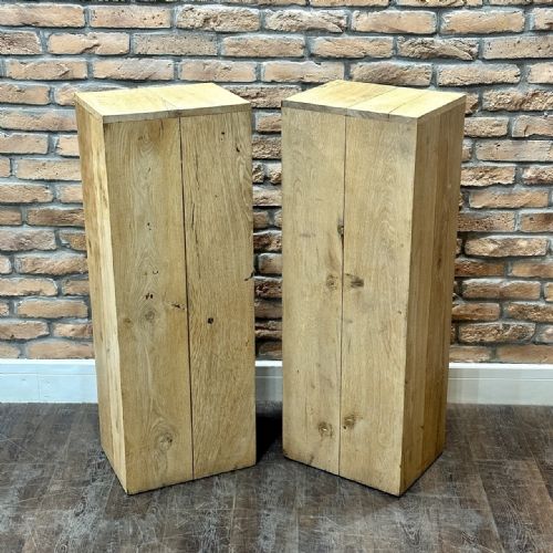 1920s Oak Plinth

