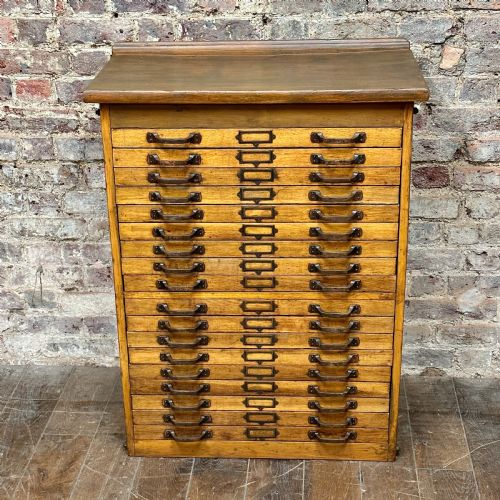 1920s Print Tray Cabinet
