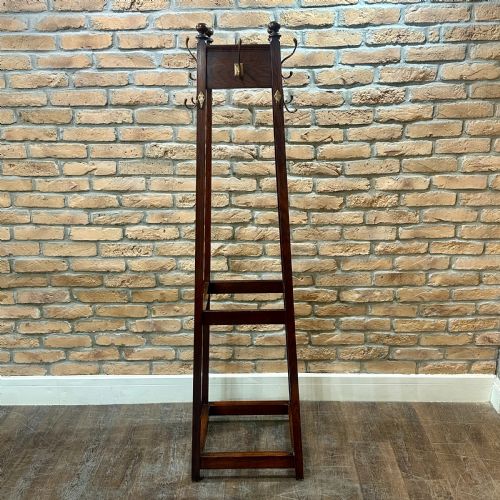 Oak Art Deco Coat, Umbrella &  Hat Stand
