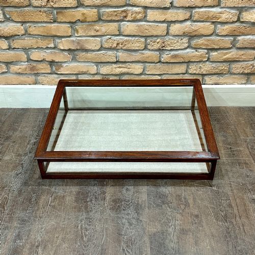 Oak Framed Countertop Display Cabinet