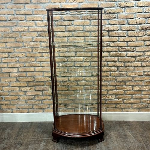 Bowed Victorian Shop Display Cabinet