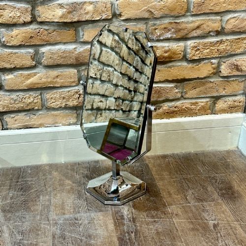 Chrome Art Deco Vanity Mirror