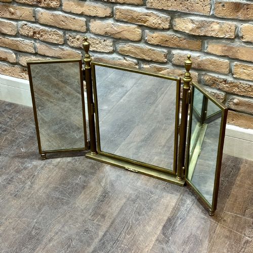 Edwardian Triptych Fold Mirror
