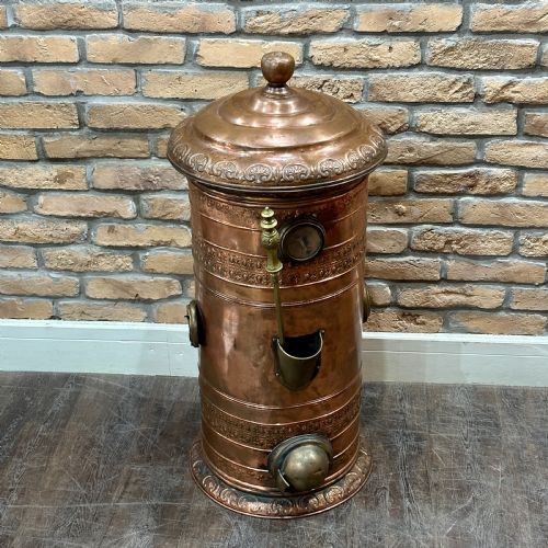 1920s Ornate Copper Boiler