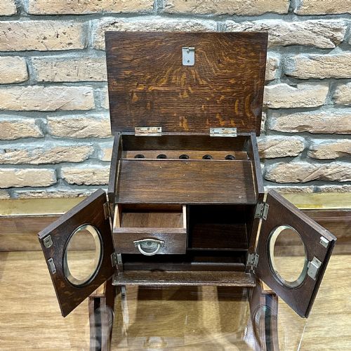 OAK SMOKERS CABINET - ADDITIONAL PHOTO 3