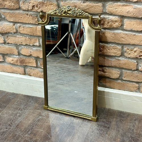 1920s Brass Wall Mirror
