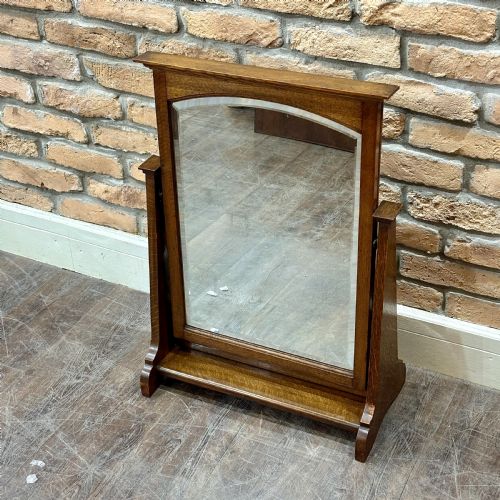 Solid Oak Countertop Mirror
