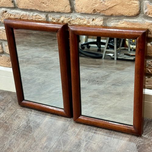 Small Antique Mahogany Tailors Mirror