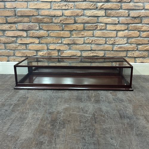 Antique Mahogany Framed Countertop Cabinet