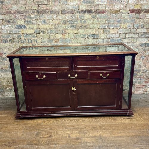 1920S MAHOGANY SHOP SERVING COUNTER - ADDITIONAL PHOTO 2