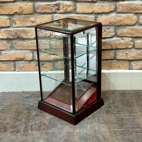 1920s Mahogany Countertop Display Cabinet