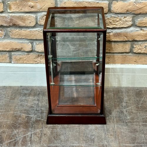 fig 1. 1920s Mahogany Countertop Display Cabinet