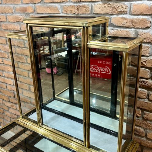fig 1. 1920s BRASS JEWELLERY SHOP CABINET