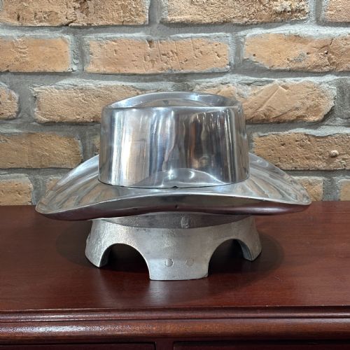 ALUMINIUM MILLINERS HAT BLOCK MOULD 9 - ADDITIONAL PHOTO 2