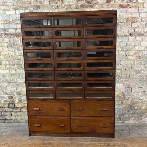 Refurbished 1930s Oak Haberdashery Cabinet
